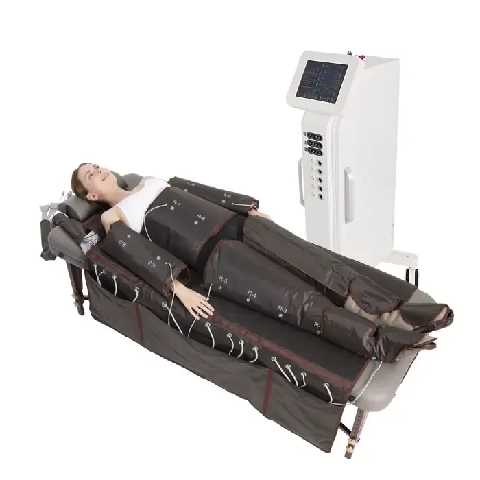 Machine professionnelle de drainage lymphatique de pressothérapie de stimulateur musculaire d'ems 3 en 1