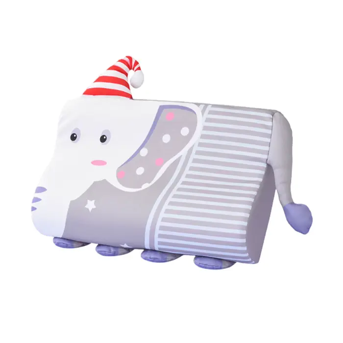 Oreiller Ergonomique en Mousse à Mémoire de Forme pour Enfant, Coussin de Voyage Respirant pour DorP