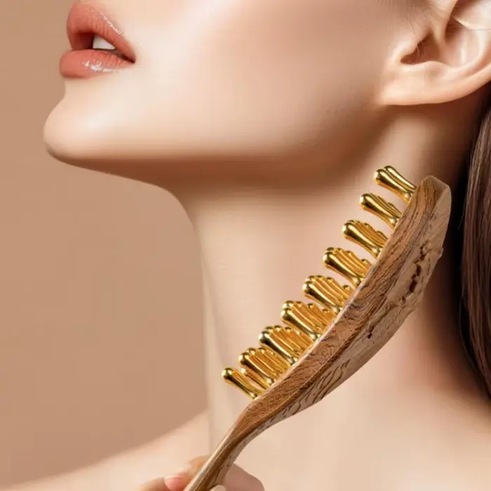 Peigne de Massage de tête à 39 dents et outil Gua Sha