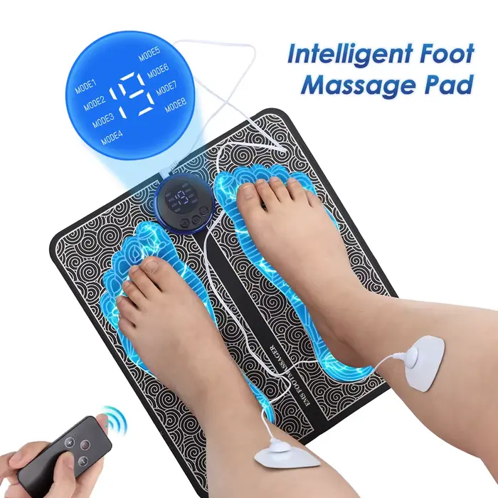 Semelle de massage électrique pour les pieds, coussin de massage, UNIS isseur musculaire, favorise l