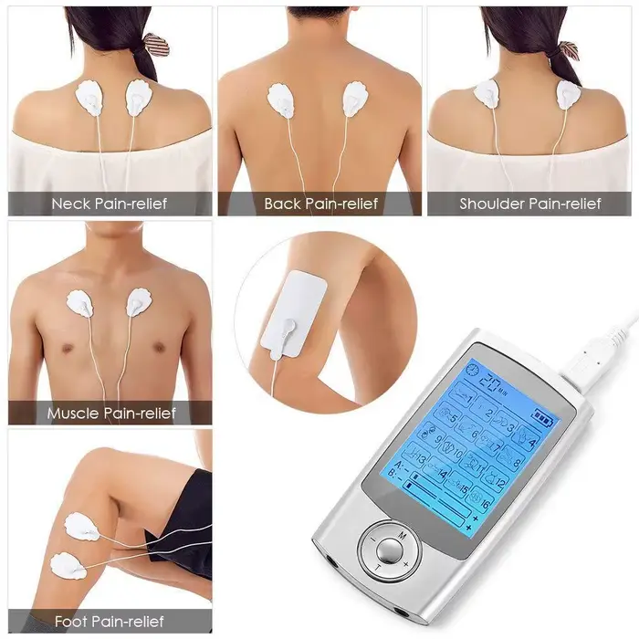 16 Modes Électrique Tens Relax Stimulateur Musculaire EMS Acupuncture Massage Du Corps Thérapie Numérique Minceur Machine Électrostimulateur