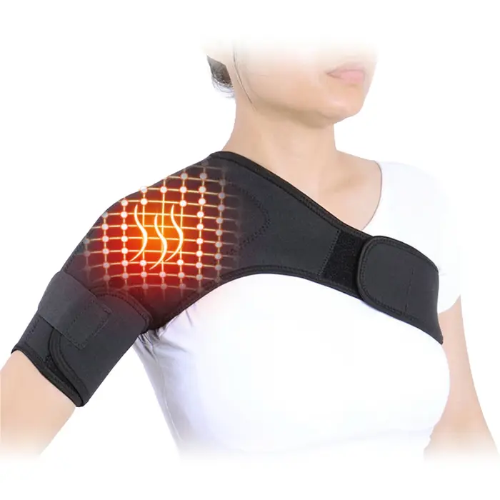 Attelle d'épaule simple réglable auto-chauffante, soulagement de la douleur, masseur pour manchette rotateur, coussinet d'épaule Cervical