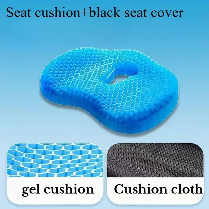 Coussin de siège, coussin orthopédique en mousse à mémoire de forme pour le coccyx, soulagement des douleurs du coccyx, de la sciatique et du dos, oreiller portable lavable pour le bureau