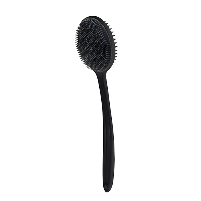 Brosse de bain douce pour le dos, éponge de douche, brosse à récurer avec poignée, gommage exfoliant
