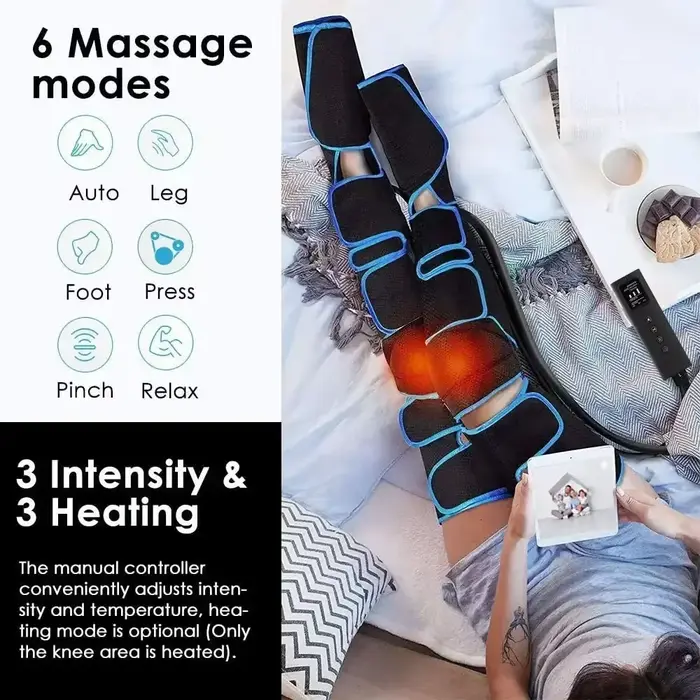 Bottes de massage des jambes à compression d'air – Système de récupération de la circulation de lymphatique