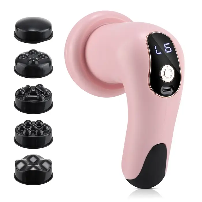 Masseur corporel, bâton de massage portable avec 5 têtes de massage