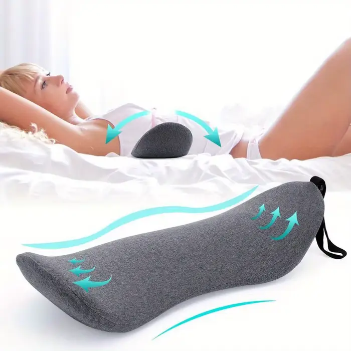 Oreiller lombaire orthopédique en mousse à mémoire de forme