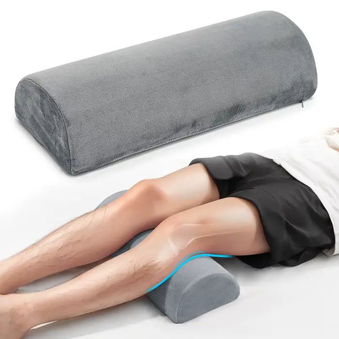 Coussin de soutien demi-lune pour les genoux, le bas du dos et la tête, coussin en mousse à mémoire 