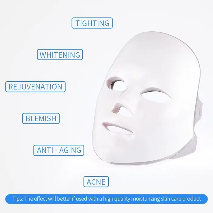 Masque facial LED à 7 couleurs