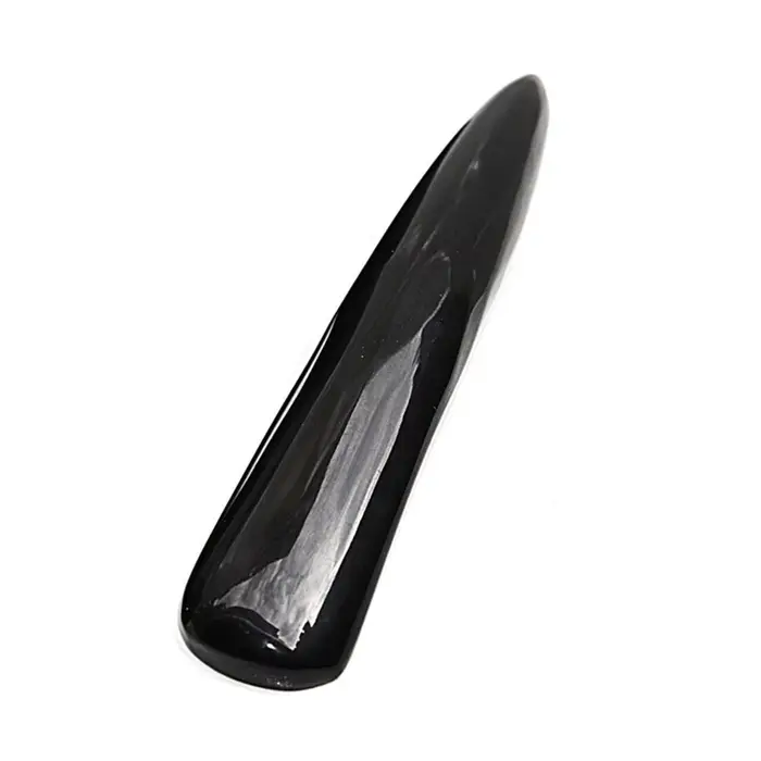 Planche Gua Sha en corne de buffle noire