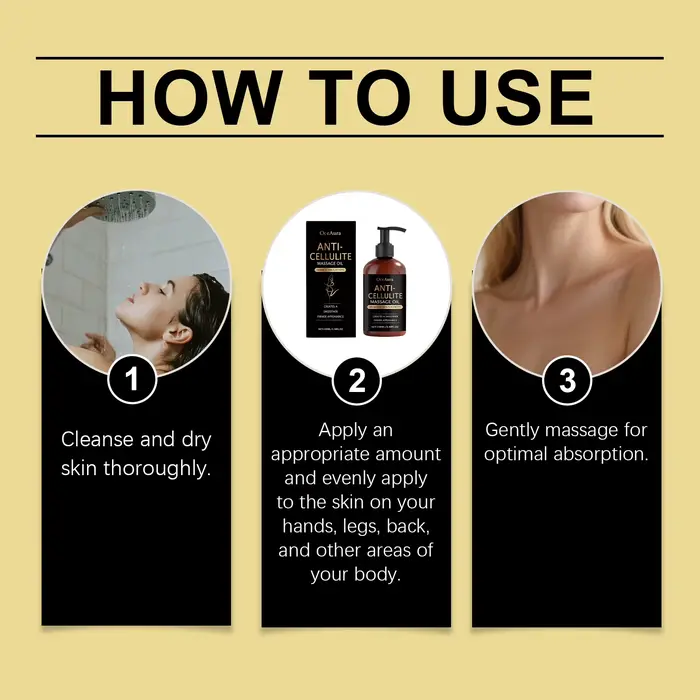 Huile de Massage corporel pour l'hydratation raffermissante