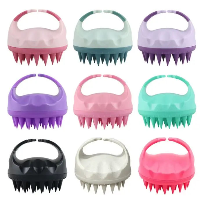 Brosse de massage du cuir chevelu en silicone