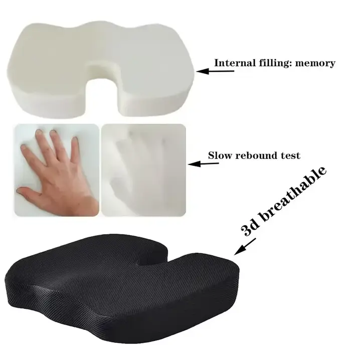 Coussin de Massage en mousse à mémoire de forme pour siège en U