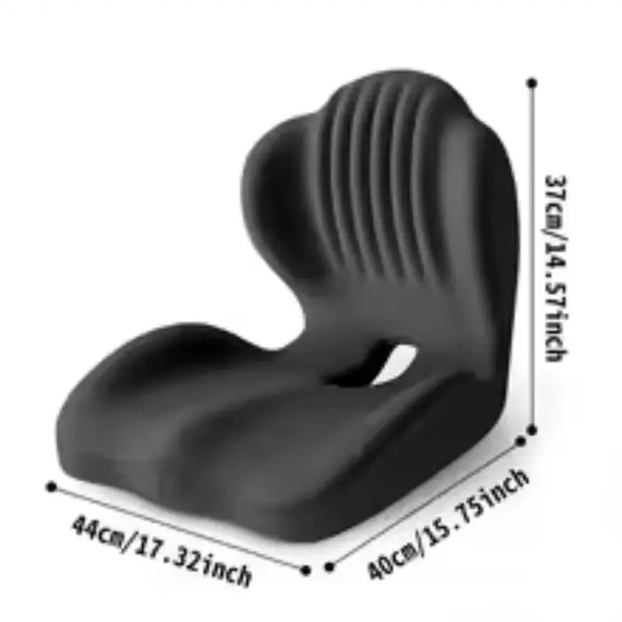 Coussin de soutien lombaire en mousse à mémoire de forme - Soulagement ergonomique de la douleur dorsale pour chaise de