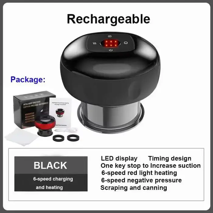 Appareil de massage intelligent par ventouses JianYouCare avec chauffage infrarouge