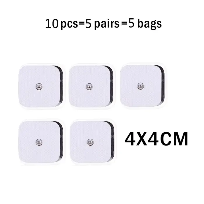 Patchs d'électrostimulation TENS pour stimulateur musculaire, électrodes de massage auto-adhésives, 