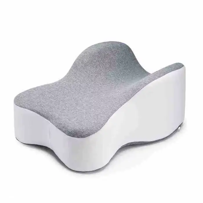 Oreiller en mousse à mémoire de forme grand format pour les jambes et les genoux, idéal pour dormir