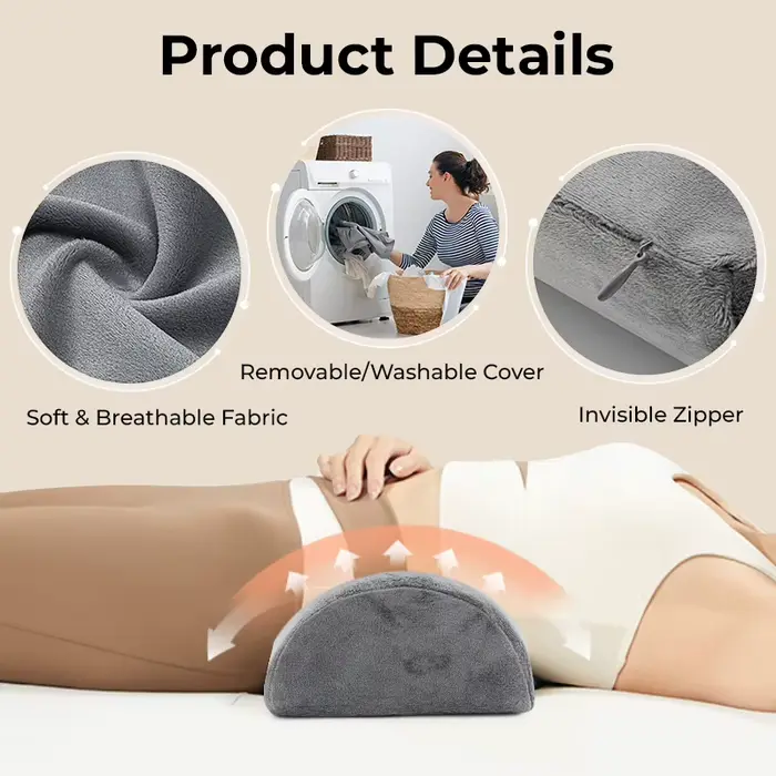 Coussin de soutien demi-lune pour les genoux