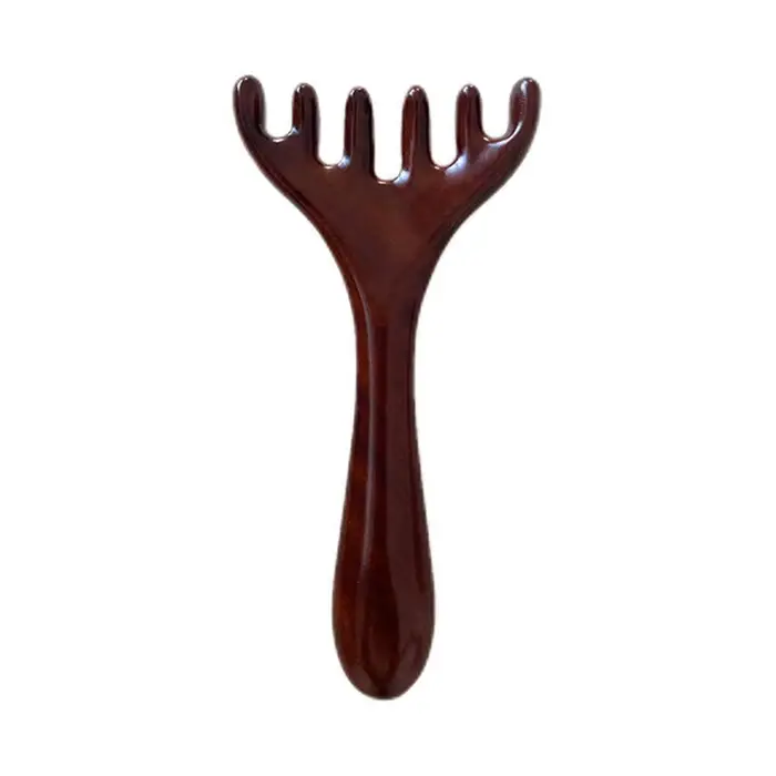 Peigne de massage du cuir chevelu multifonctionnel en forme de corne de cerf, outil de soin des chev