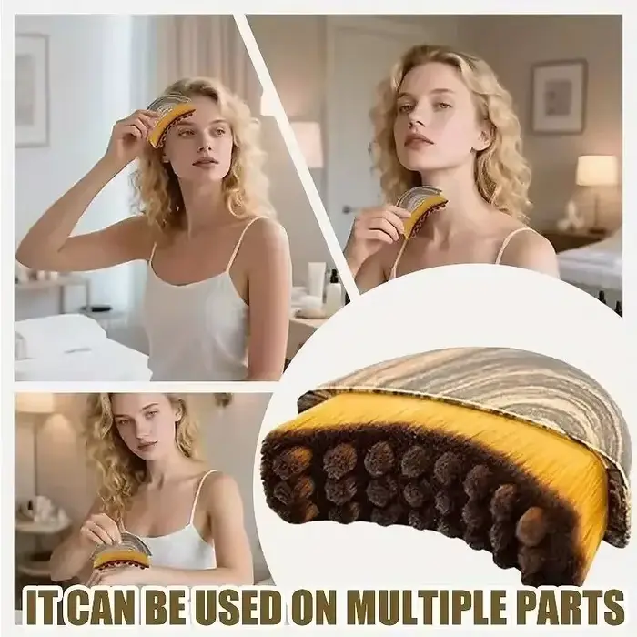 La brosse de massage pour le visage et le corps