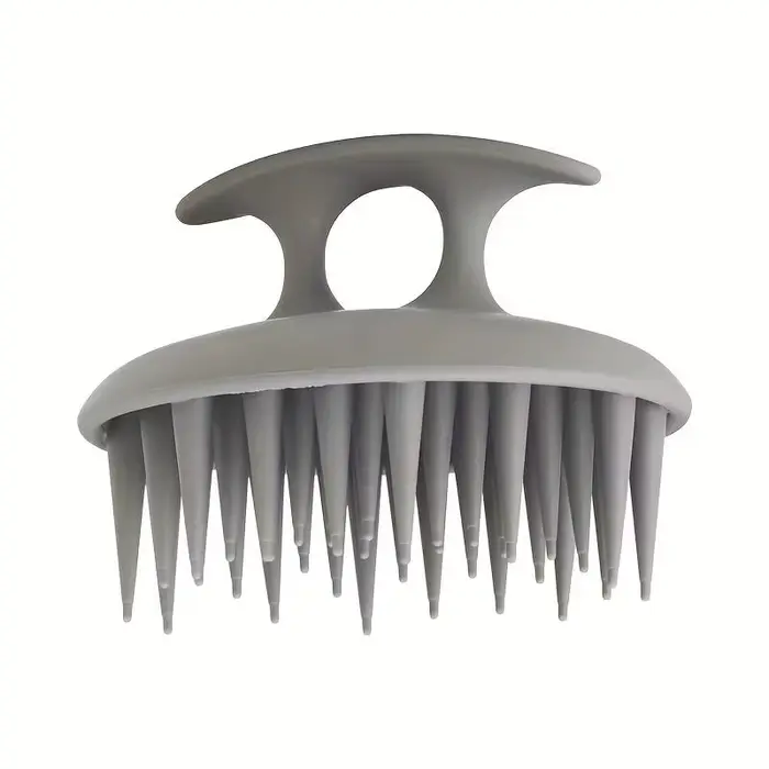 Brosse de massage du cuir chevelu en silicone, peigne de massage pour shampoing, brosse de douche po