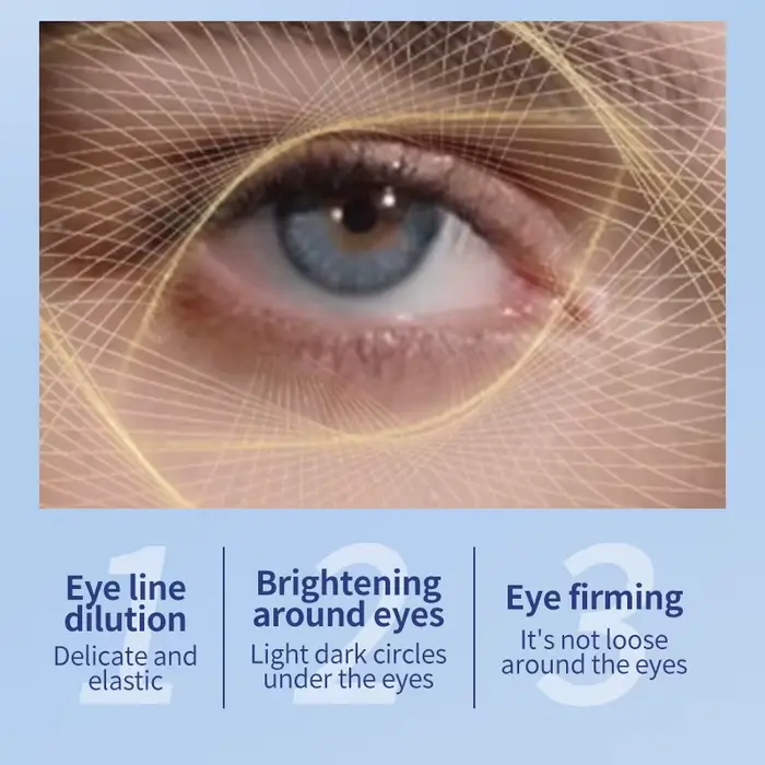 OCHEAL crème de Massage électrique pour les yeux acide hyaluronique raffermissant estompe les ridules Gel de soin des yeux hydratant beauté soins de la peau des yeux beauté