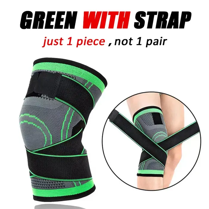 Manchon de compression du genou avec sangles réglables pour la course