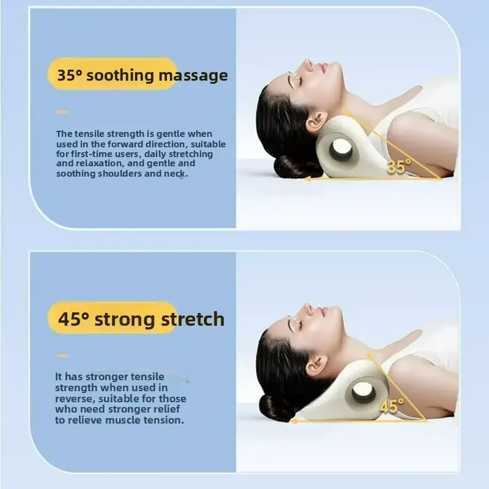 Oreiller de massage cervical avec contour en U