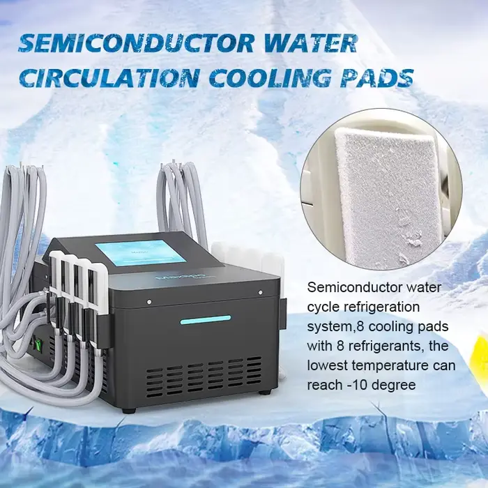 Appareil professionnel portable 8-en-1 de cryolipolyse pour la congélation des graisses