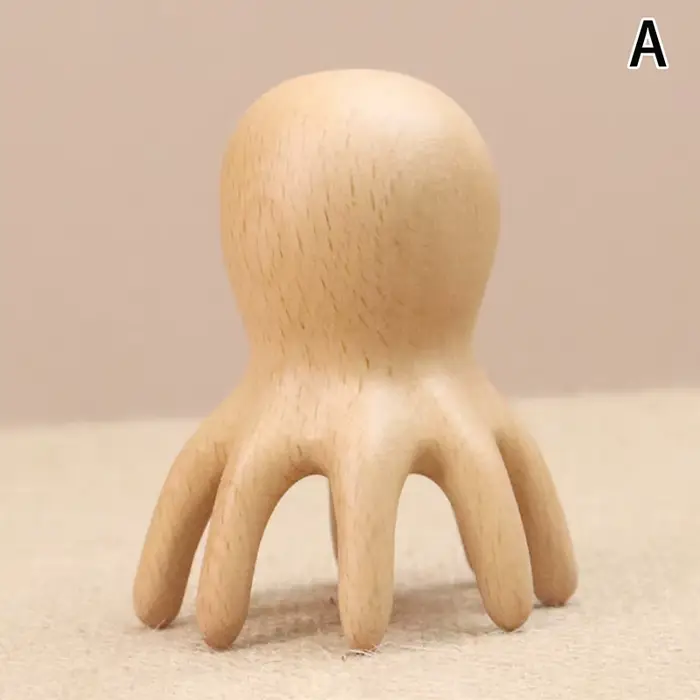 Peigne de Massage poulpe, tête méridienne, grattage du cuir chevelu, brosse d'acupuncture SPA Gua Sh