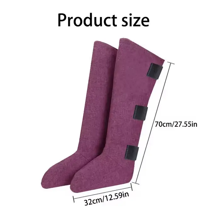 Bottes de Moxibustion à Compresse Chaude Électrique pour Massage des Jambes, Maintien au Chaud, Mass
