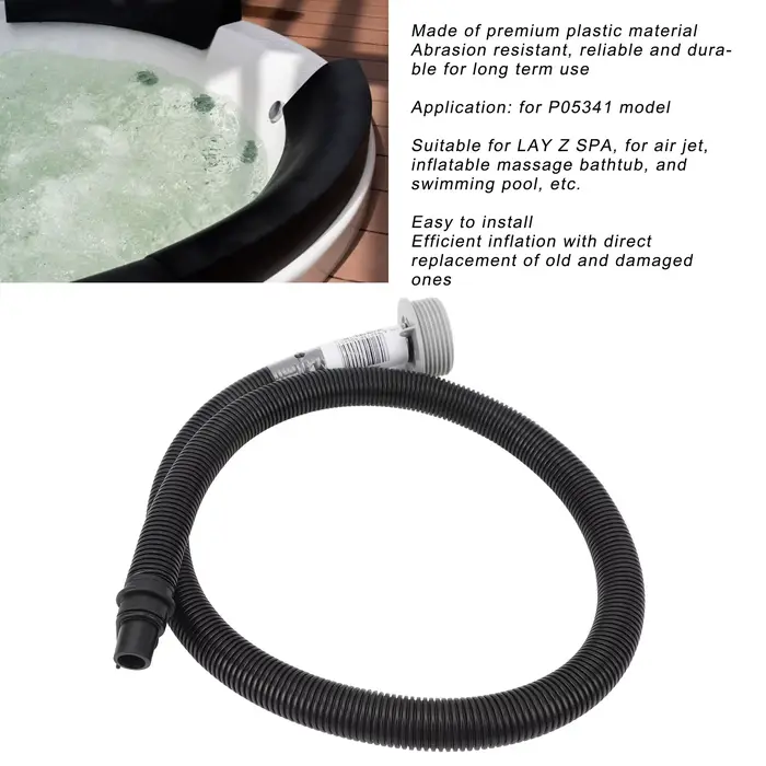 Tuyau gonflable en plastique de 41.7 pouces pour baignoire de massage LAY Z SPA P05341