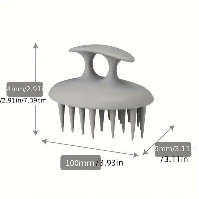 Brosse de massage du cuir chevelu en silicone