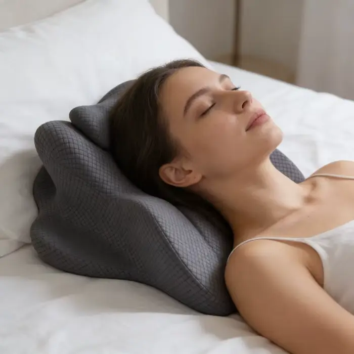 Coussin de positionnement ergonomique et de soutien pour le confort du dos et du cou, soutien cervical et lombaire, coussin de lit adapté