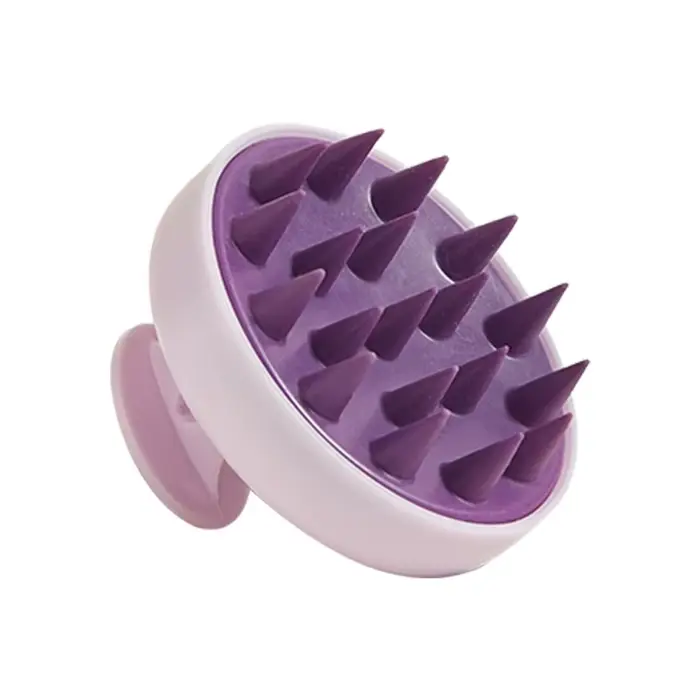 Masseur de cuir chevelu et brosse à shampooing 2-en-1 en silicone - Stimulateur de croissance capill