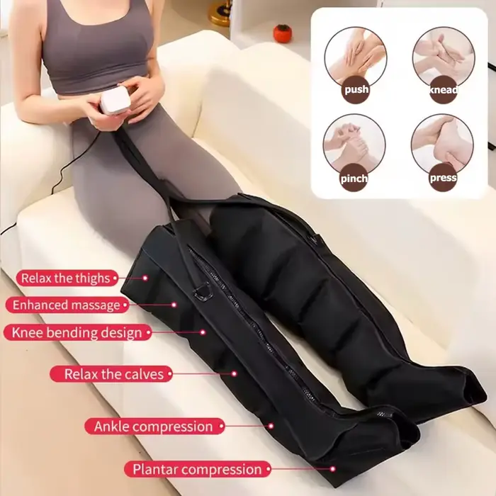 Massage des jambes à compression d'air