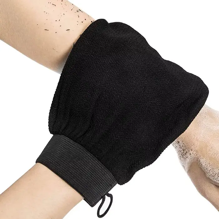 Gants exfoliants marocains pour hammam – Élimination indolore des peaux mortes – Gant de massage coréen pour le corps – Gadget de nettoyage pour salle de bain – 1 pièce