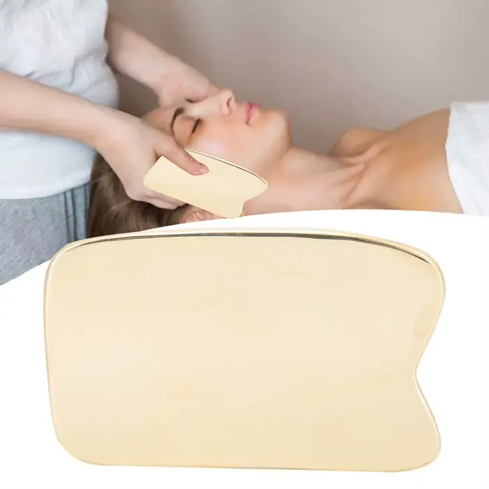 Planche de massage Guasha en laiton pour le corps