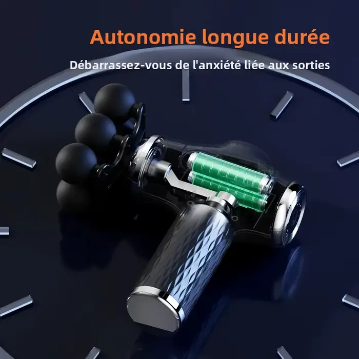 Pistolet de massage électrique à 10 têtes pour la relaxation musculaire