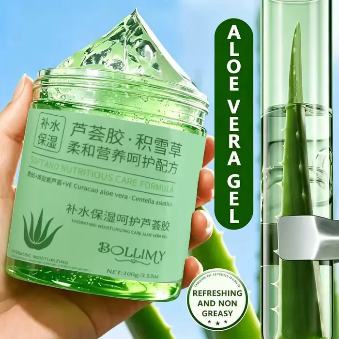 Gel d'aloe vera et de centella asiatica