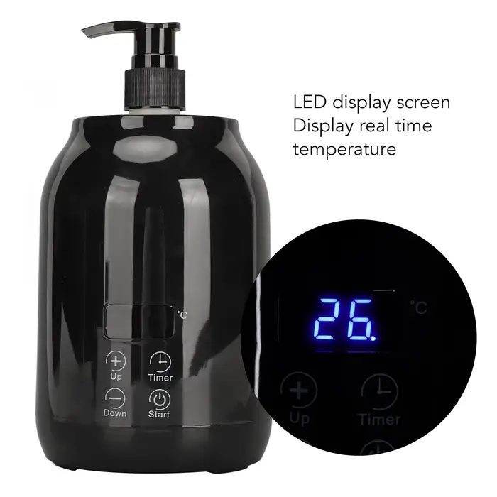 Chauffe-bouteille d'huile de Massage chauffe-huile essentielle affichage LED température ajuster