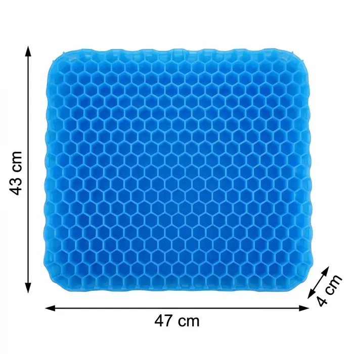 Grand coussin de siège en gel épais avec housse antidérapante