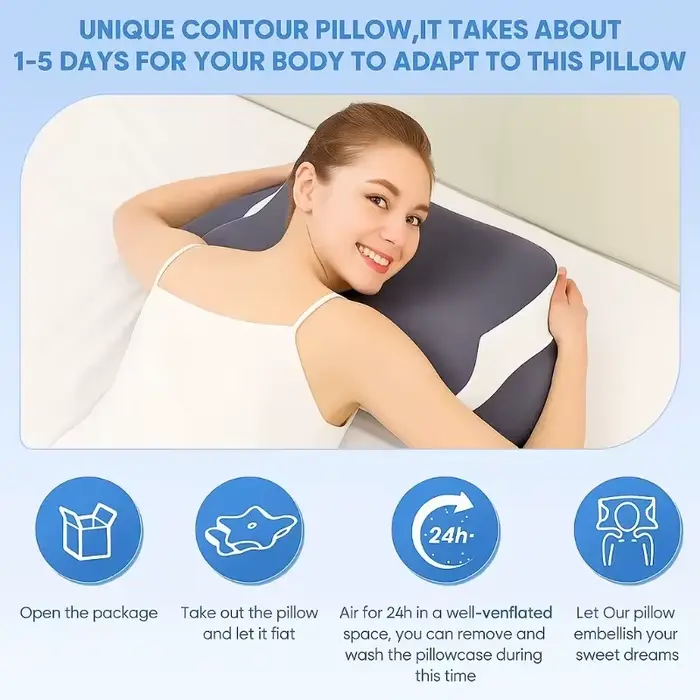 Oreiller cervical pour le soutien du cou