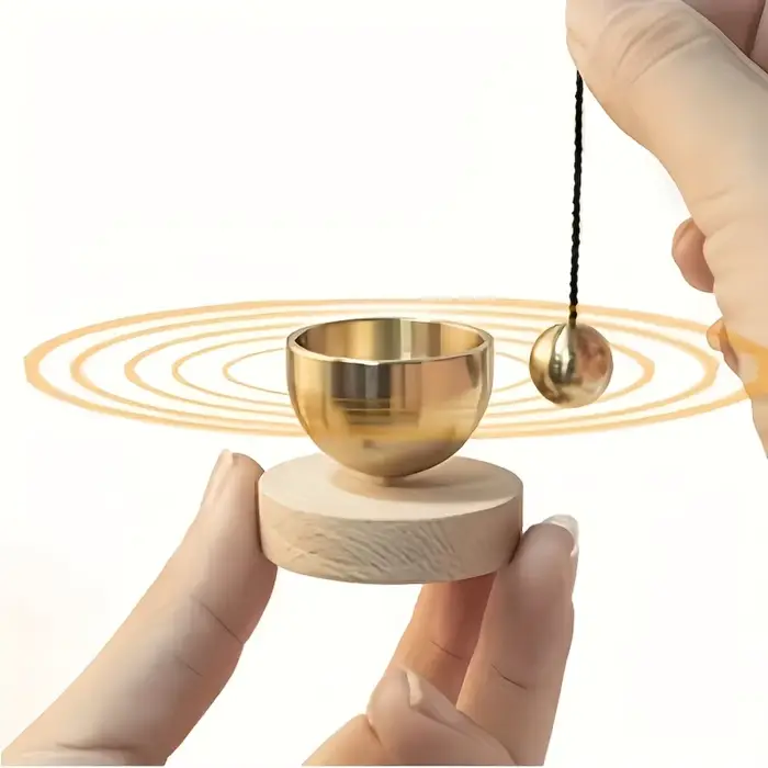 Ensemble de mini bols chantants pour la méditation, Instrument de musique relaxant à son clair pour 