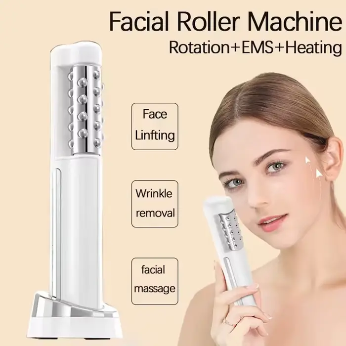 Appareil de massage roulant pour le visage