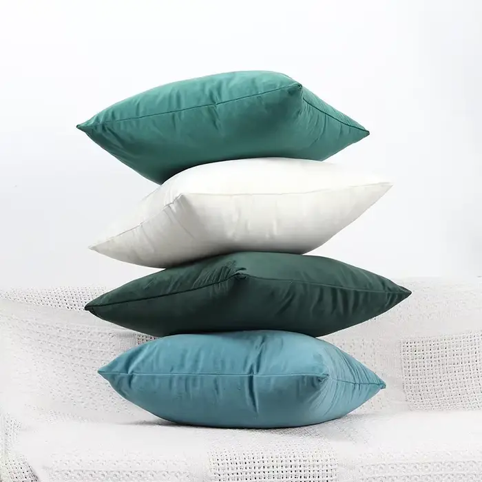 Housse de coussin en velours
