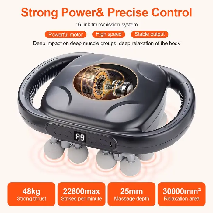 Pistolet de Massage corporel à vibrations haute fréquence
