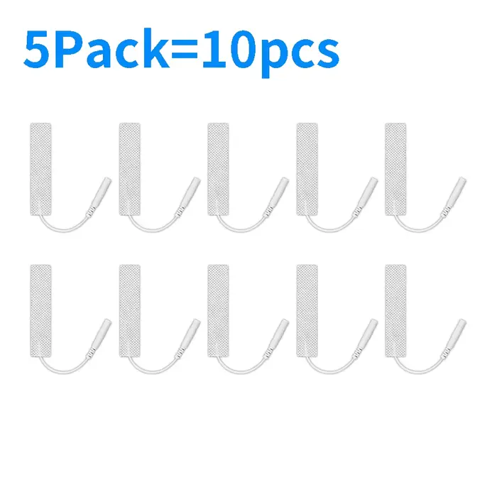 Électrodes de remplacement EMS réutilisables, 7x1,5 cm, pour appareil TENS, accessoires de massage c