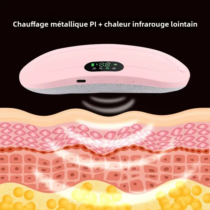 Masseur électrique de crampes de période de Massage de taille ceinture chauffante vibrante