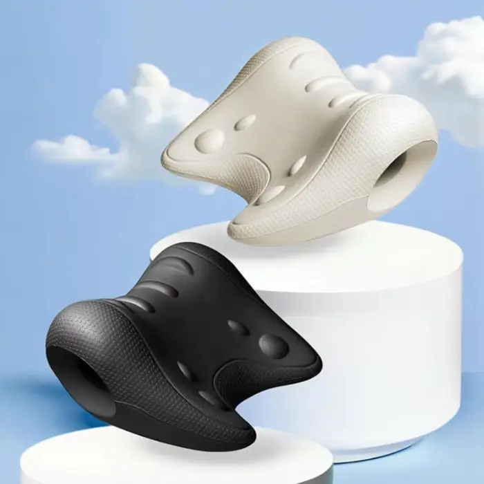 Oreiller de massage cervical en forme de C